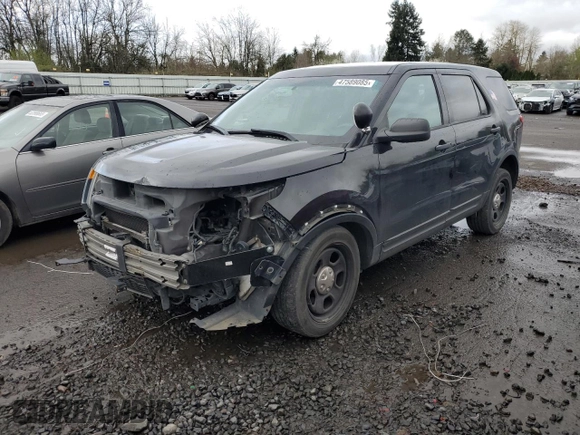 2014 Ford Utility Police Interceptor with VIN 1FM5K8AR3EGA04467, listed as a Copart auction lot 47589085 with 115,496 mi miles and Salvage Title. Bid and sale history available at carsss.com. Image 1.