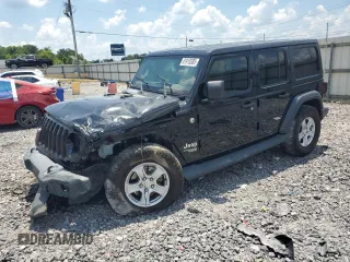2018 Jeep Wrangler Unlimited Sport with VIN 1C4HJXDG9JW302367, listed as a Copart auction lot 61915505 with 103,952 mi miles and Non repairable. Bid and sale history available at DreamBid. Image 1.