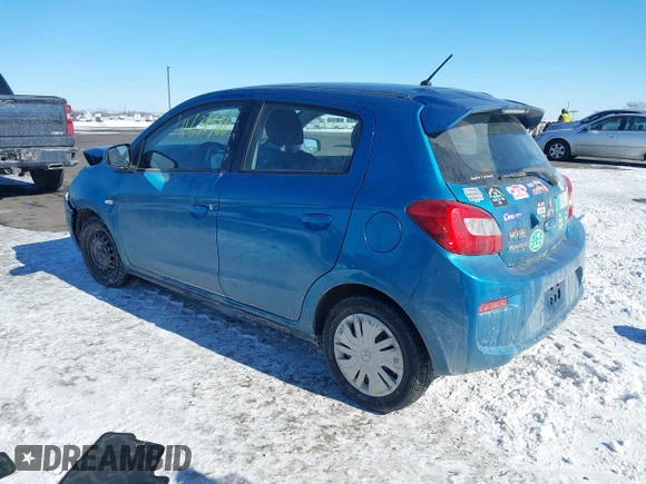 2020 Mitsubishi Mirage ES z VIN ML32A3HJ9LH007588, wystawiony jako IAAI lot #41636566 z przebiegiem 53 444 mil mil oraz . Historia ofert i sprzedaży dostępna na DreamBid. Obrazek 3.