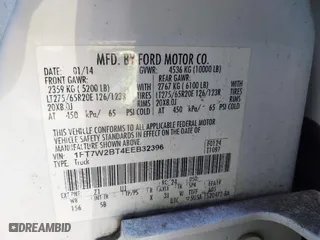 2014 Ford Super Duty F-250 SRW XL with VIN 1FT7W2BT4EEB32396, listed as a IAAI auction lot 41229390 with 196,303 mi miles. Bid and sale history available at carsss.com. Image 9.