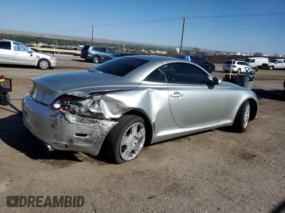 2003 Lexus SC 430 with VIN JTHFN48Y530046536, listed as a Copart auction lot 62746945 with 90,199 mi miles and Salvage title. Bid and sale history available at DreamBid. Image 3.