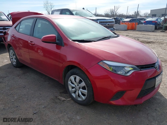 2016 Toyota Corolla L with VIN 5YFBURHE5GP536606, listed as a IAAI auction lot 41699463 with 185,938 mi miles. Bid and sale history available at carsss.com. Image 1.