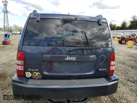 2008 Jeep Liberty Sport with VIN 1J8GN28K98W253689, listed as a Copart auction lot 53069125 with 191,623 mi miles and Salvage Title. Bid and sale history available at carsss.com. Image 6.