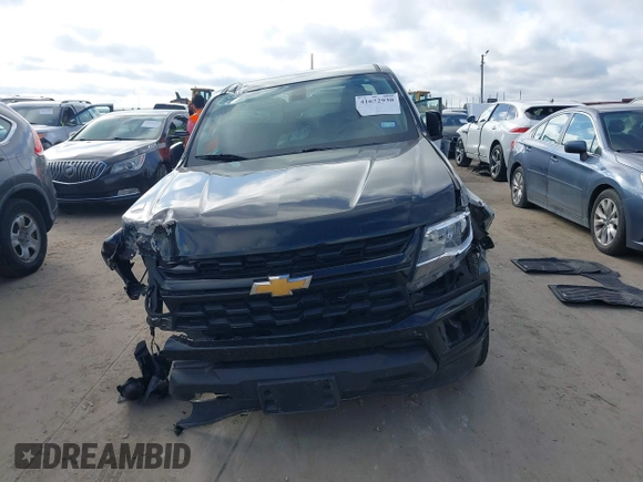 2021 Chevrolet Colorado 2WD LT with VIN 1GCGSCEN8M1127786, listed as a IAAI auction lot 41672930 with 77,381 mi miles. Bid and sale history available at carsss.com. Image 13.