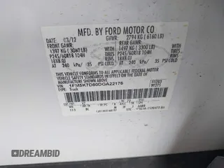 2013 Ford Explorer XLT с VIN 1FM5K7D80DGA22176, выставлен на аукционе IAAI как лот 42604472 с пробегом 230 962 миль миль и . История ставок и продаж доступна на DreamBid. Изображение 9.