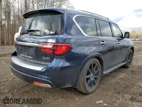 2019 Infiniti QX80 LUXE with VIN JN8AZ2NE8K9232889, listed as a Copart auction lot 53538575 with 96,642 mi miles and Clean Title. Bid and sale history available at carsss.com. Image 3.