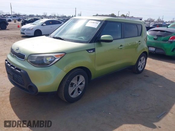 2014 Kia Soul with VIN KNDJN2A21E7041950, listed as a IAAI auction lot 41698710 with 103,809 mi miles. Bid and sale history available at carsss.com. Image 2.