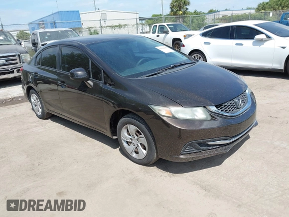 2013 Honda Civic LX with VIN 2HGFB2F54DH511717, listed as a IAAI auction lot 42116495 with 112,898 mi miles and . Bid and sale history available at DreamBid. Image 1.