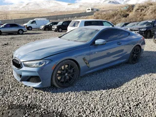 2019 BMW 8 Series M850i xDrive with VIN WBABC4C56KBU96134, listed as a Copart auction lot 48342985 with 47,265 mi miles and Salvage Title. Bid and sale history available at carsss.com. Image 1.
