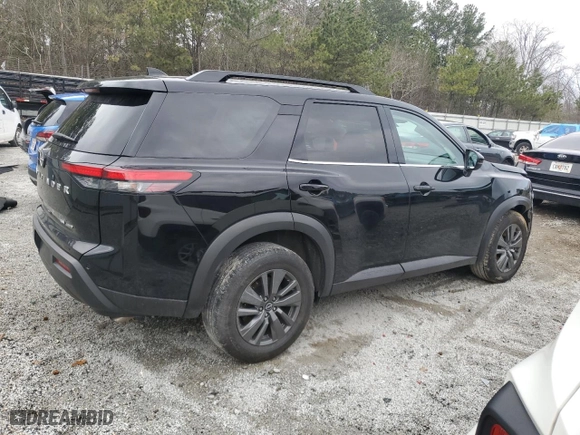 2023 Nissan Pathfinder SV with VIN 5N1DR3BC9PC239793, listed as a Copart auction lot 43600785 with 39,969 mi miles and Clean Title. Bid and sale history available at carsss.com. Image 3.