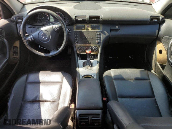 2007 Mercedes-Benz C 230 Sport with VIN WDBRF52H57F888532, listed as a Copart auction lot 63796925 with 213,457 mi miles and Salvage title. Bid and sale history available at DreamBid. Image 8.