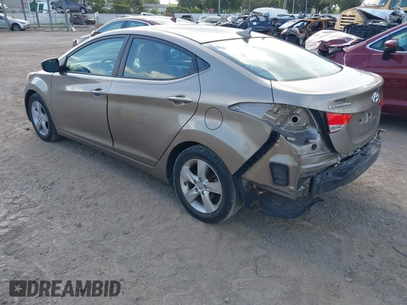 2013 Hyundai Elantra GLS with VIN 5NPDH4AE8DH329985, listed as a IAAI auction lot 42685574 with 55,906 mi miles and . Bid and sale history available at DreamBid. Image 3.