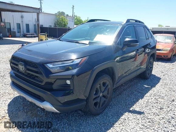 2023 Toyota RAV4 Adventure with VIN 2T3J1RFVXPW375604, listed as a IAAI auction lot 42045010 with 80,674 mi miles. Bid and sale history available at carsss.com. Image 17.
