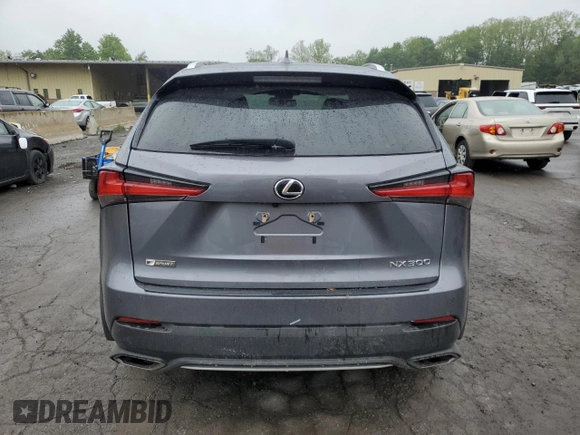 2021 Lexus NX 300 F Sport with VIN JTJSARDZ5M2251025, listed as a Copart auction lot 57950625 with 32,844 mi miles and Salvage title. Bid and sale history available at DreamBid. Image 6.