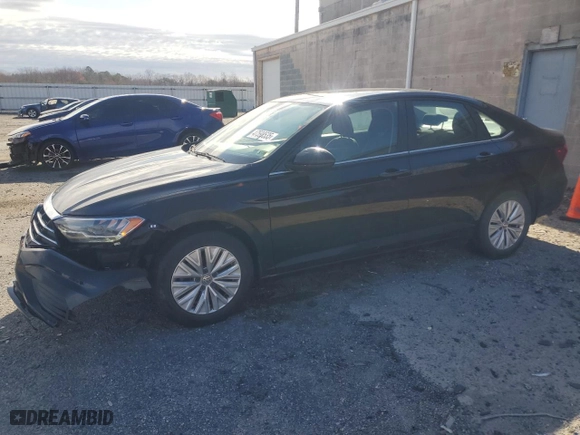 2019 Volkswagen Jetta S with VIN 3VWC57BU1KM190136, listed as a Copart auction lot 47593535 with 98,635 mi miles and Salvage Title. Bid and sale history available at carsss.com. Image 1.