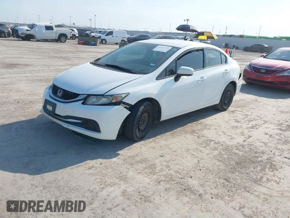 2014 Honda Civic LX z VIN 19XFB2F50EE013574, wystawiony jako IAAI lot #40497790 z przebiegiem 243 133 mil mil oraz . Historia ofert i sprzedaży dostępna na DreamBid. Obrazek 2.