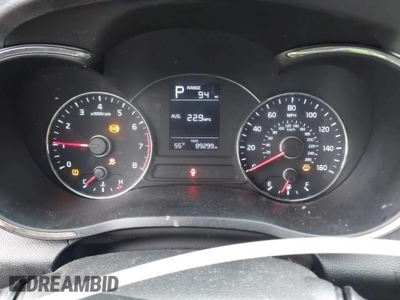 2017 Kia Forte LX with VIN 3KPFK4A71HE072951, listed as a IAAI auction lot 41717857 with 89,299 mi miles. Bid and sale history available at carsss.com. Image 7.