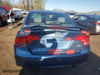 2007 Honda Civic Sdn EX with VIN 1HGFA168X7L063725, listed as a Copart auction lot 53548605 with 237,364 mi miles and Salvage Title. Bid and sale history available at carsss.com. Image 6.