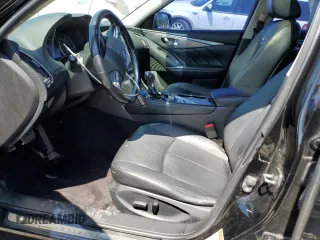 2014 Infiniti Q50 with VIN JN1BV7AP4EM687999, listed as a Copart auction lot 52318195 with 155,516 mi miles and Salvage title. Bid and sale history available at DreamBid. Image 7.