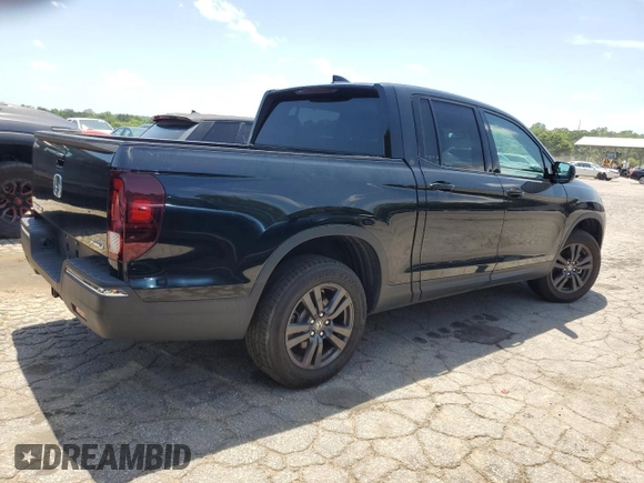 2020 Honda Ridgeline Sport with VIN 5FPYK3F13LB028273, listed as a Copart auction lot 57571685 with 69,617 mi miles and Salvage title. Bid and sale history available at DreamBid. Image 3.