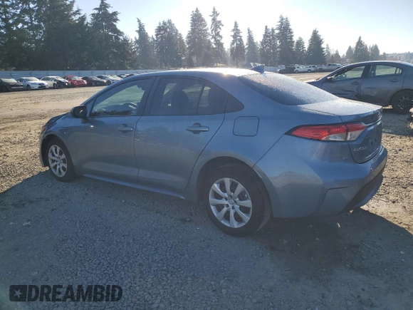 2020 Toyota Corolla LE with VIN 5YFEPRAE3LP134088, listed as a Copart auction lot 42796305 with 33,634 mi miles and Salvage Title. Bid and sale history available at carsss.com. Image 2.