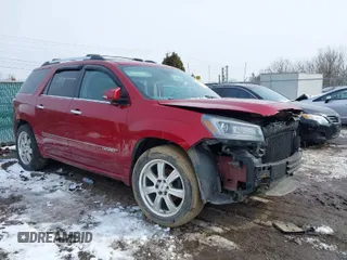 2014 GMC Acadia Denali with VIN 1GKKVTKD8EJ299223, listed as a IAAI auction lot 41602118 with Not Provided miles. Bid and sale history available at carsss.com. Image 1.