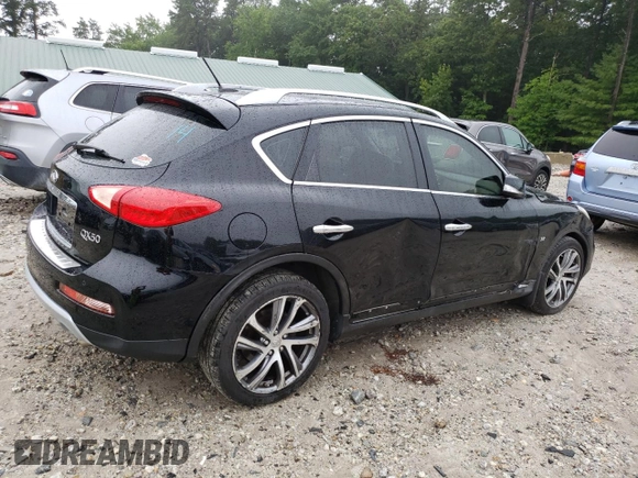 2016 Infiniti QX50 with VIN JN1BJ0RR5GM263159, listed as a Copart auction lot 65229454 with 116,066 mi miles and Salvage Title. Bid and sale history available at carsss.com. Image 3.