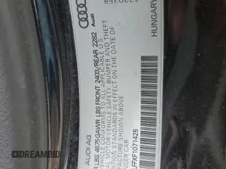 2015 Audi A3 Premium Plus z VIN WAU3FLFFXF1071425, wystawiony jako Copart lot #51495675 z przebiegiem 125 863 mil mil oraz Czysty tytuł • Clean title. Historia ofert i sprzedaży dostępna na DreamBid. Obrazek 12.
