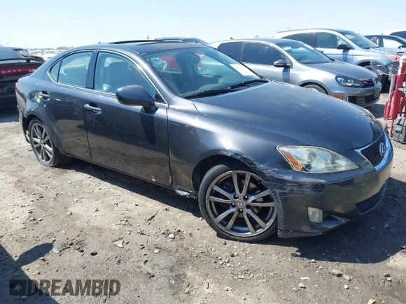 2008 Lexus IS 250 with VIN JTHBK262385067065, listed as a IAAI auction lot 41912493 with 171,644 mi miles. Bid and sale history available at carsss.com. Image 1.