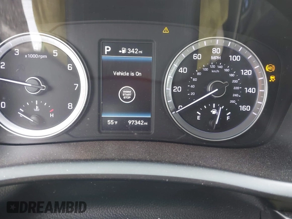 2018 Hyundai Sonata Sport with VIN 5NPE34AF8JH651873, listed as a IAAI auction lot 41777464 with 97,342 mi miles and . Bid and sale history available at carsss.com. Image 7.