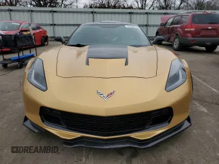 2017 Chevrolet Corvette Grand Sport 1LT with VIN 1G1YW2D79H5105602, listed as a Copart auction lot 42598795 with 34,380 mi miles and Salvage Title. Bid and sale history available at carsss.com. Image 5.
