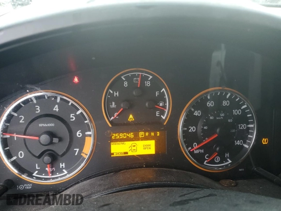 2009 Nissan Titan LE with VIN 1N6BA07D29N307293, listed as a Copart auction lot 42813355 with 259,046 mi miles and Salvage Title. Bid and sale history available at carsss.com. Image 9.