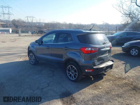2018 Ford EcoSport Titanium z VIN MAJ6P1WL0JC172094, wystawiony jako IAAI lot #41640624 z przebiegiem 73 137 mil mil oraz . Historia ofert i sprzedaży dostępna na DreamBid. Obrazek 3.