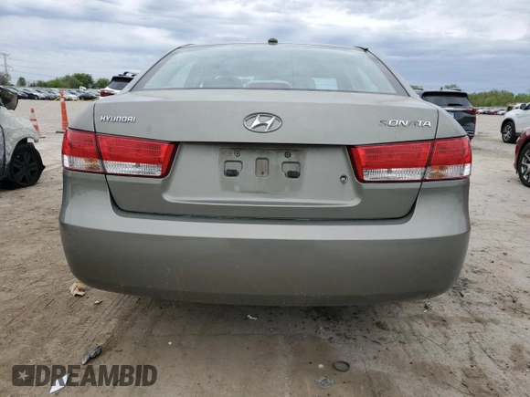 2007 Hyundai Sonata GLS with VIN 5NPET46C67H294247, listed as a Copart auction lot 54448745 with 217,280 mi miles and Clean Title. Bid and sale history available at DreamBid. Image 6.