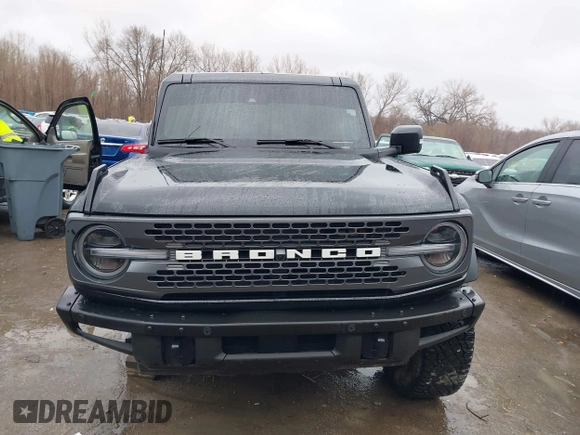 2022 Ford Bronco with VIN 1FMEE5DP7NLB44920, listed as a IAAI auction lot 41824834 with 55,254 mi miles. Bid and sale history available at carsss.com. Image 13.