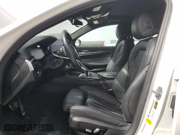 2021 BMW 5 Series 540i with VIN WBA53BJ02MWW89420, listed as a Copart auction lot 47662075 with 58,680 mi miles and Salvage Title. Bid and sale history available at DreamBid. Image 7.