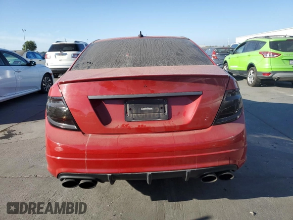2008 Mercedes-Benz C 63 AMG with VIN WDDGF77X88F148954, listed as a Copart auction lot 72758734 with 59,562 mi miles and Salvage title. Bid and sale history available at DreamBid. Image 6.