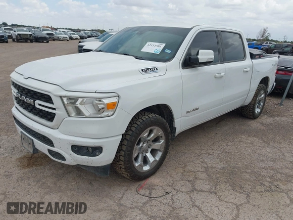 2022 Ram 1500 Big Horn with VIN 1C6SRFFT2NN317525, listed as a IAAI auction lot 42532586 with 208,545 mi miles and . Bid and sale history available at DreamBid. Image 2.