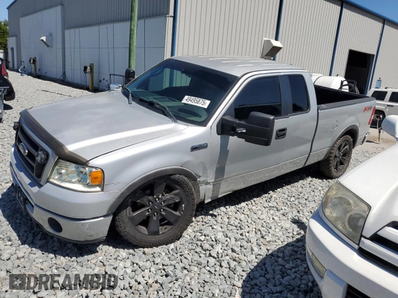 2006 Ford F-150 XLT with VIN 1FTPX14516NA64548, listed as a Copart auction lot 49495875 with 0 mi miles and Salvage Title. Bid and sale history available at carsss.com. Image 1.