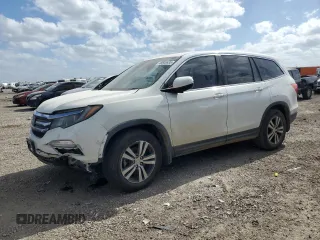 2018 Honda Pilot EX z VIN 5FNYF5H44JB011074, wystawiony jako Copart lot #49646935 z przebiegiem Nie podano mil oraz Szkoda całkowita • Salvage title. Historia ofert i sprzedaży dostępna na DreamBid. Obrazek 1.