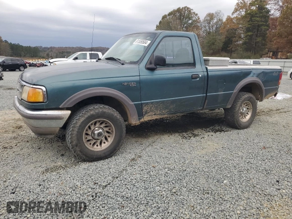 1997 Ford Ranger XLT with VIN 1FTCR11X2VTA87152, listed as a Copart auction lot 81559504 with 261,925 mi miles and Salvage title. Bid and sale history available at DreamBid. Image 1.