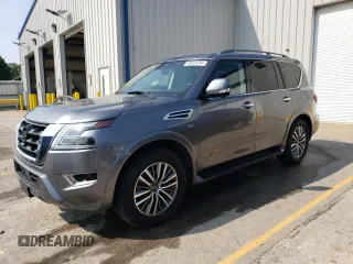 2021 Nissan Armada SL with VIN JN8AY2BB0M9790428, listed as a Copart auction lot 64024254 with 79,194 mi miles and Salvage Title. Bid and sale history available at carsss.com. Image 1.