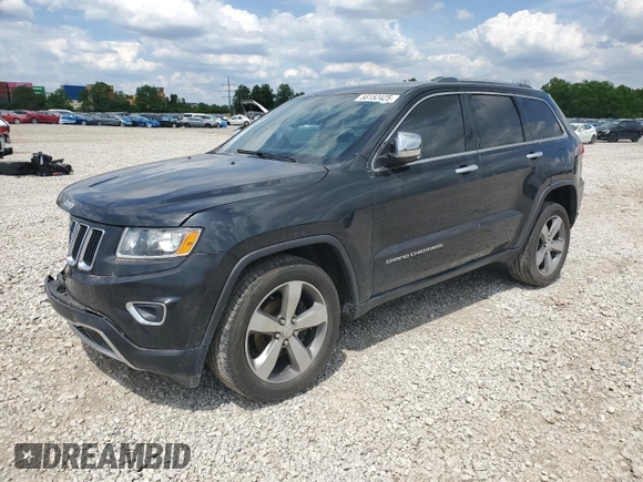2014 Jeep Grand Cherokee Limited with VIN 1C4RJFBG0EC363776, listed as a Copart auction lot 58152425 with 183,311 mi miles and Salvage title. Bid and sale history available at DreamBid. Image 1.