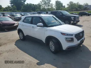 2020 Hyundai Venue SEL with VIN KMHRC8A39LU020858, listed as a Copart auction lot 60042955 with 124,469 mi miles and Salvage title. Bid and sale history available at DreamBid. Image 4.