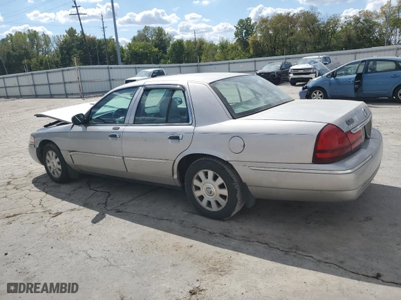 2004 Mercury Grand Marquis LS Premium with VIN 2MEFM75WX4X623362, listed as a Copart auction lot 71771224 with 58,520 mi miles and Salvage Title. Bid and sale history available at carsss.com. Image 2.