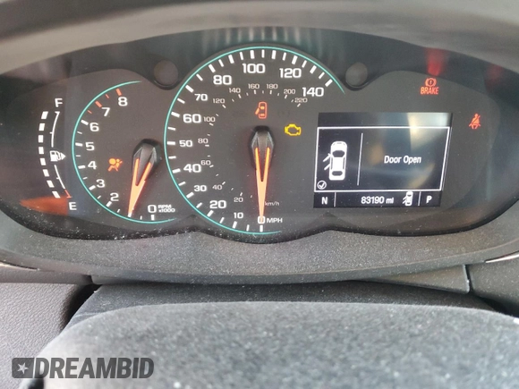 2020 Chevrolet Trax LS with VIN 3GNCJNSB2LL161325, listed as a Copart auction lot 73799874 with 83,190 mi miles and Salvage Title. Bid and sale history available at carsss.com. Image 9.