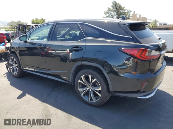 2018 Lexus RX 450hL Premium with VIN JTJDGKCAXJ2000538, listed as a Copart auction lot 61776195 with 74,988 mi miles and Salvage title. Bid and sale history available at DreamBid. Image 2.