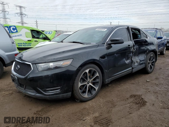 2015 Ford Taurus SHO with VIN 1FAHP2KT6FG113703, listed as a Copart auction lot 48583915 with 102,407 mi miles and Salvage Title. Bid and sale history available at DreamBid. Image 1.
