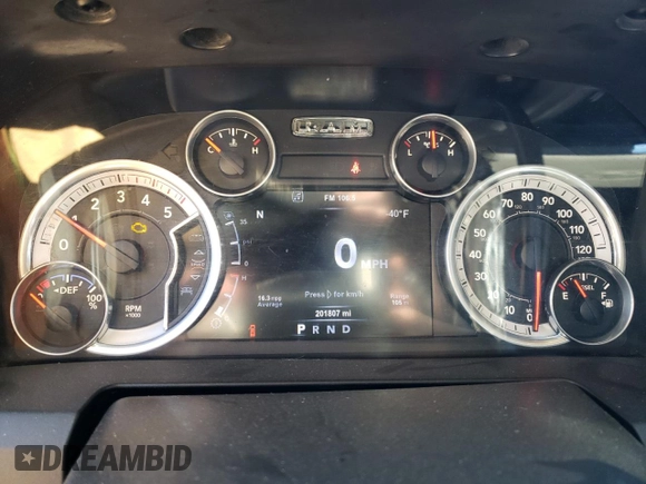 2015 Ram 2500 SLT with VIN 3C6UR5JL6FG637449, listed as a Copart auction lot 41370465 with 201,807 mi miles and Salvage Title. Bid and sale history available at carsss.com. Image 9.