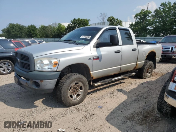 2008 Dodge Ram 2500 SLT with VIN 3D7KS28A78G219014, listed as a Copart auction lot 67313294 with 169,167 mi miles and Salvage Title. Bid and sale history available at carsss.com. Image 1.